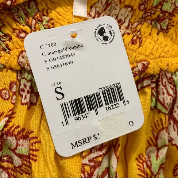 NWT Free People Little Of Your Love Jumpsuit in Marigold Combo - Picture 16 of 16